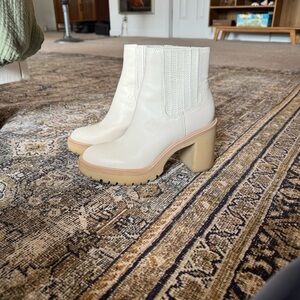 Dolce Vita Women's Caster H2O Lug Sole Chelsea Heeled Bootie